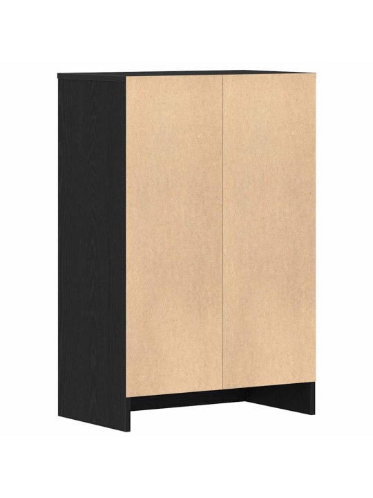 Kenkäkaappi musta tammi 60x35x92 cm tekninen puu