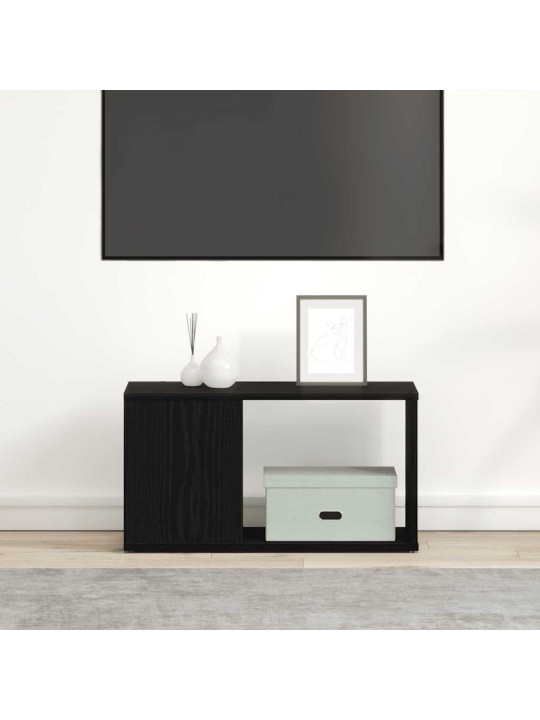 Tv-taso musta tammi 60x24x32 cm tekninen puu