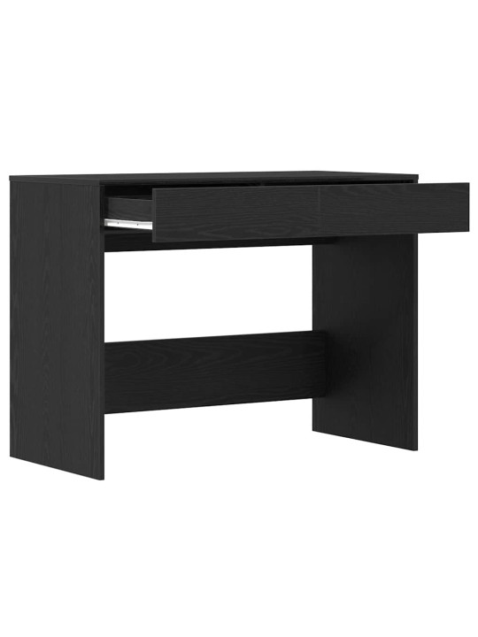 Työpöytä musta tammi 101x50x76,5 cm tekninen puu