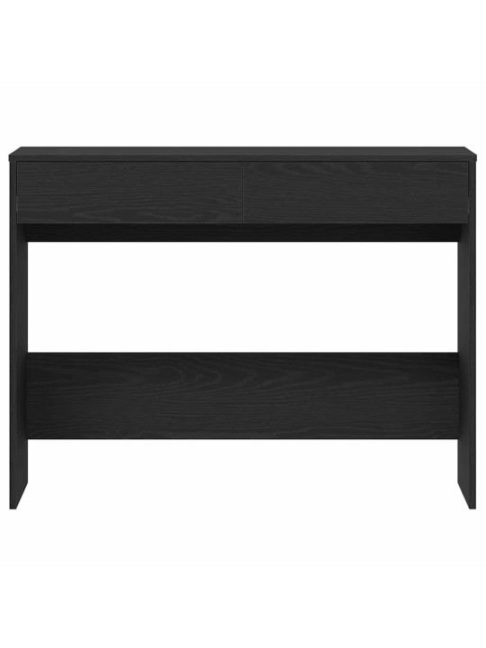 Työpöytä musta tammi 101x50x76,5 cm tekninen puu