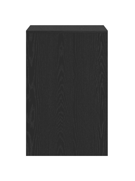 Työpöytä musta tammi 101x50x76,5 cm tekninen puu