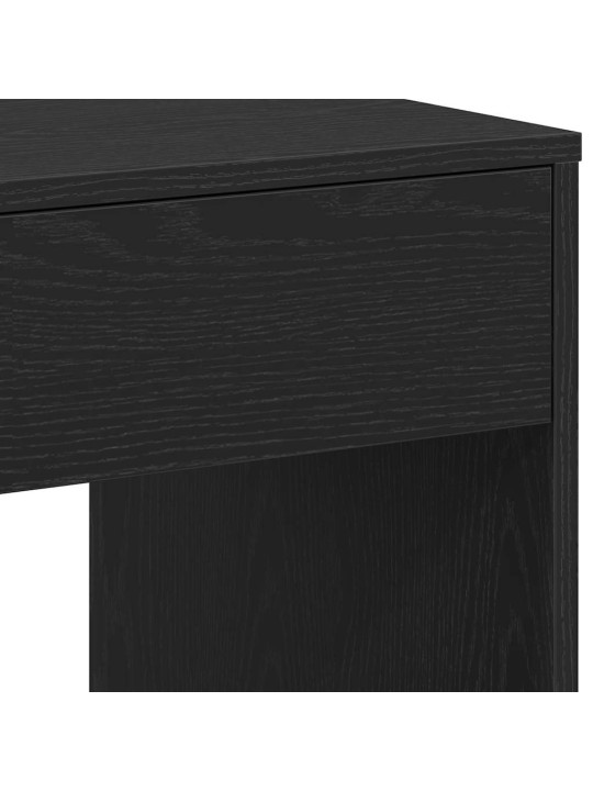 Työpöytä musta tammi 101x50x76,5 cm tekninen puu