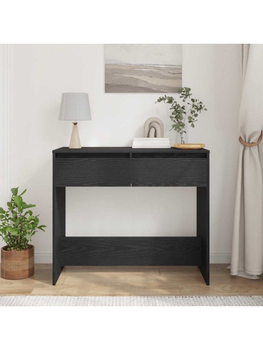 Konsolipöytä musta tammi 89x41x76,5 cm tekninen puu