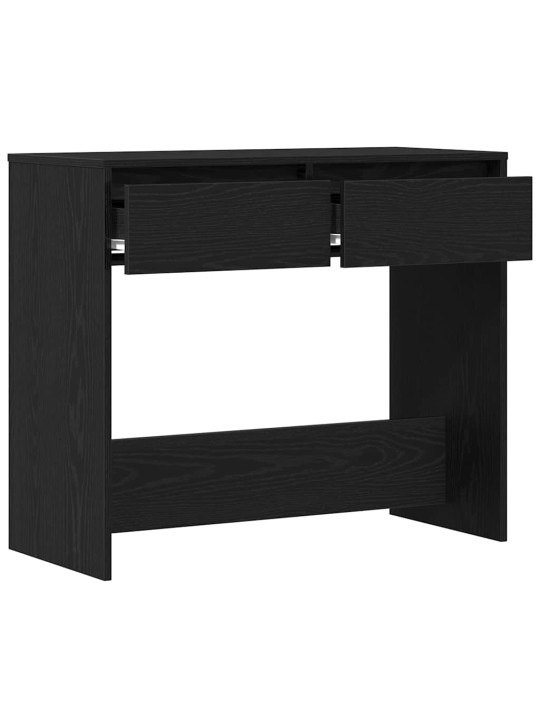 Konsolipöytä musta tammi 89x41x76,5 cm tekninen puu