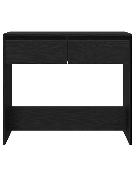 Konsolipöytä musta tammi 89x41x76,5 cm tekninen puu