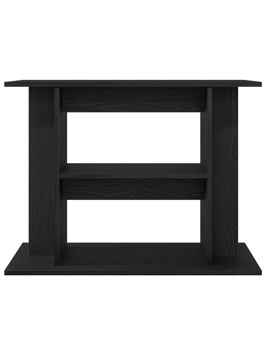 Akvaarioteline musta tammi 80x35x60 cm tekninen puu