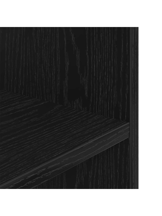 Akvaarioteline musta tammi 80x35x60 cm tekninen puu