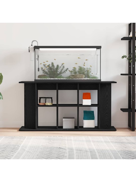 Akvaarioteline musta tammi 120x40x60 cm tekninen puu