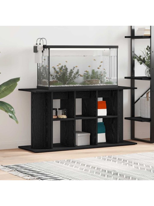 Akvaarioteline musta tammi 120x40x60 cm tekninen puu