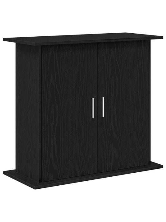 Akvaarioteline musta tammi 81x36x73 cm tekninen puu