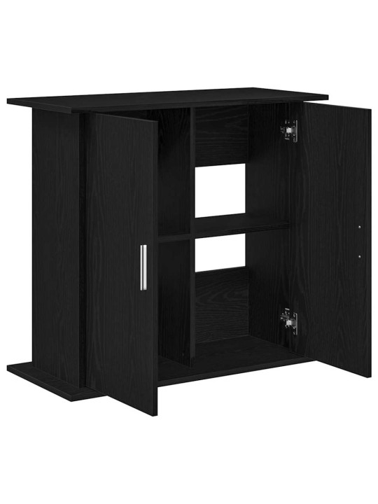Akvaarioteline musta tammi 81x36x73 cm tekninen puu