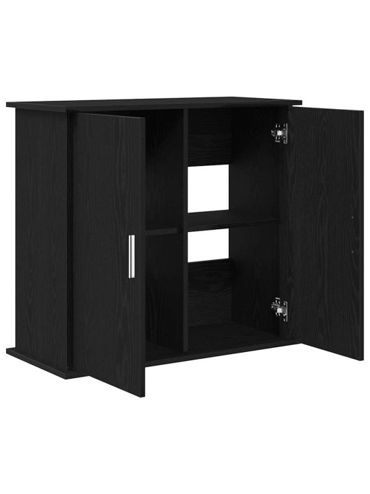 Akvaarioteline musta tammi 81x36x73 cm tekninen puu