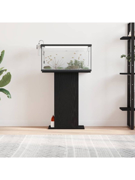 Akvaarioteline musta tammi 60,5x36x72,5 cm tekninen puu