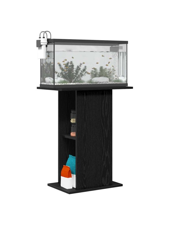 Akvaarioteline musta tammi 60,5x36x72,5 cm tekninen puu
