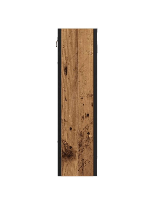 Kylpyhuoneen peilikaappi vanha puu 60x16x60 cm tekninen puu