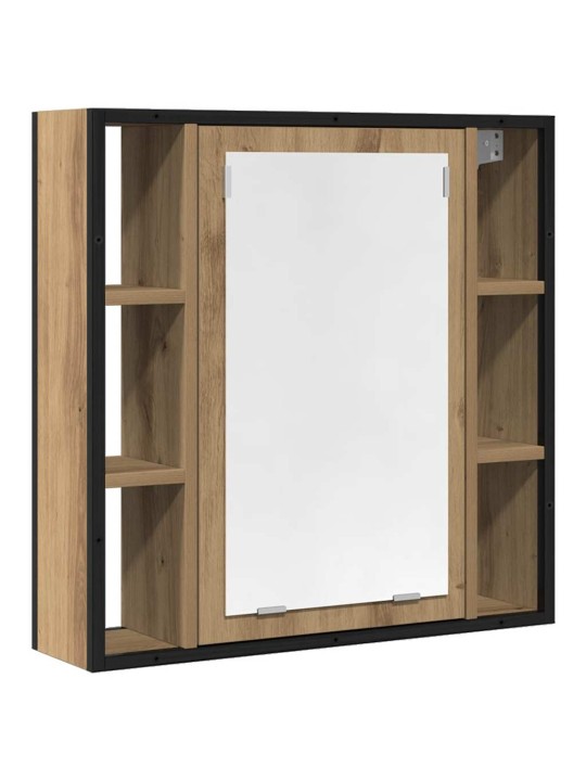 Kylpyhuoneen peilikaappi artesaani tammi 60x16x60 cm