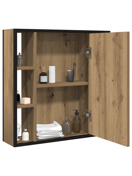 Kylpyhuoneen peilikaappi artesaani tammi 60x16x60 cm
