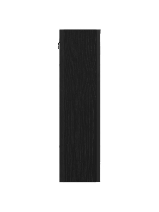 Kylpyhuoneen peilikaappi musta tammi 60x16x60 cm tekninen puu