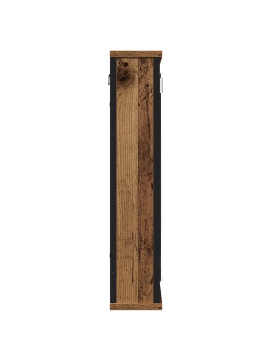 Kylpyhuoneen peilikaappi vanha puu 42x12x60 cm tekninen puu