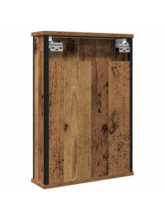 Kylpyhuoneen peilikaappi vanha puu 42x12x60 cm tekninen puu