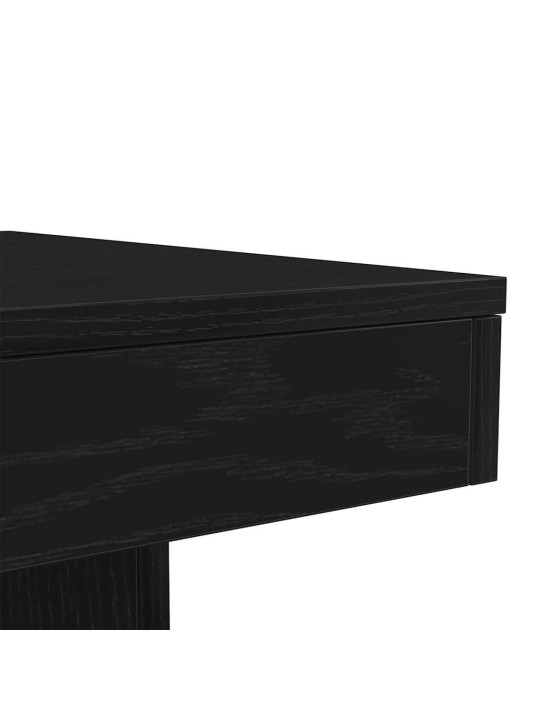 Sohvapöytä led-valoilla musta tammi 50x50x40 cm