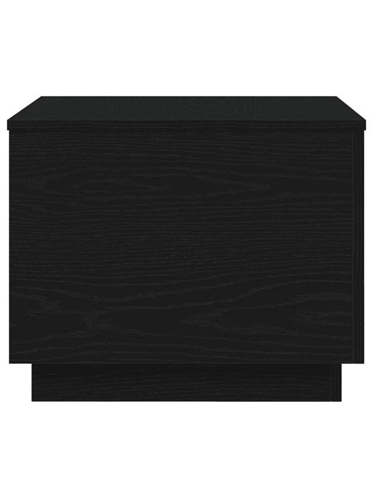 Sohvapöytä led-valoilla musta tammi 50x50x40 cm