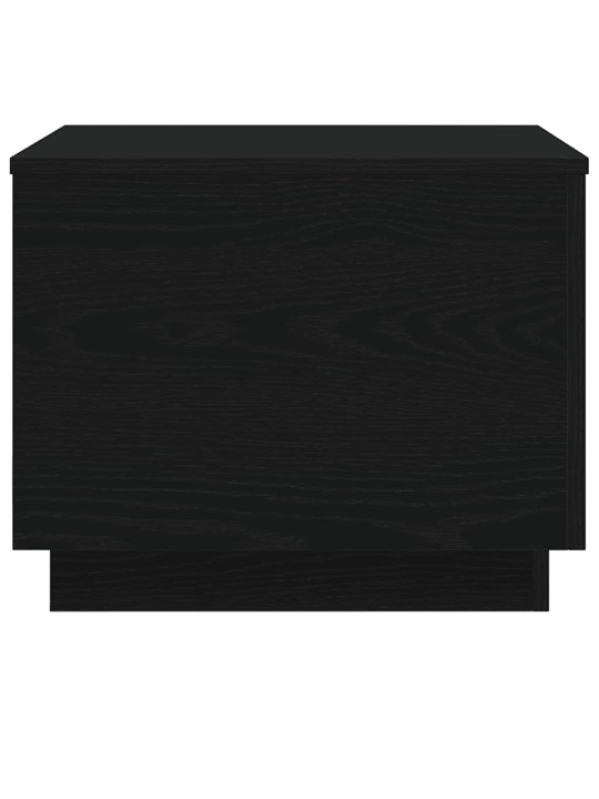 Sohvapöytä led-valoilla musta tammi 50x50x40 cm