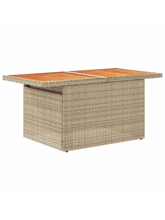 8-osainen puutarhasohvasarja tyynyillä beige polyrottinki