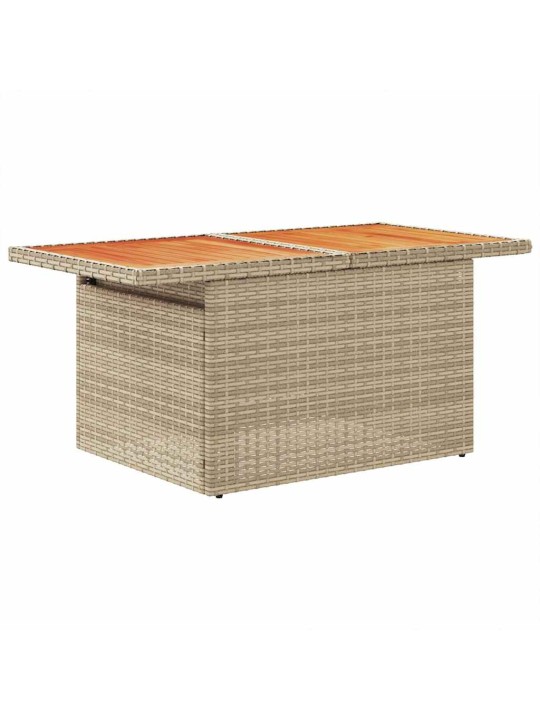 8-osainen puutarhasohvasarja tyynyillä beige polyrottinki