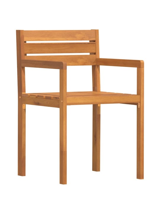 Puutarhatuolit 4 kpl 50x53x80 cm täyspuu akaasia