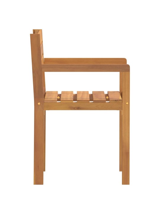 Puutarhatuolit 4 kpl 50x53x80 cm täyspuu akaasia