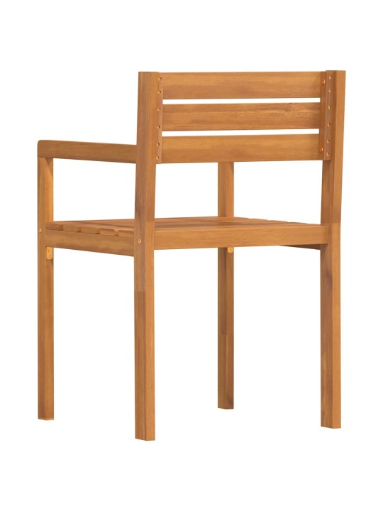 Puutarhatuolit 4 kpl 50x53x80 cm täyspuu akaasia