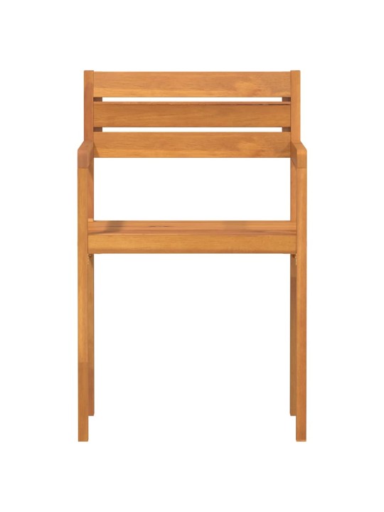 Puutarhatuolit 4 kpl 50x53x80 cm täyspuu akaasia
