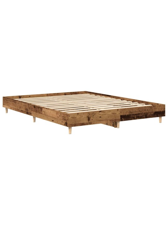 Sängynrunko ilman patjaa vanha puu 150x200 cm tekninen puu
