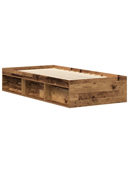 Sängynrunko ilman patjaa vanha puu 100x200 cm tekninen puu