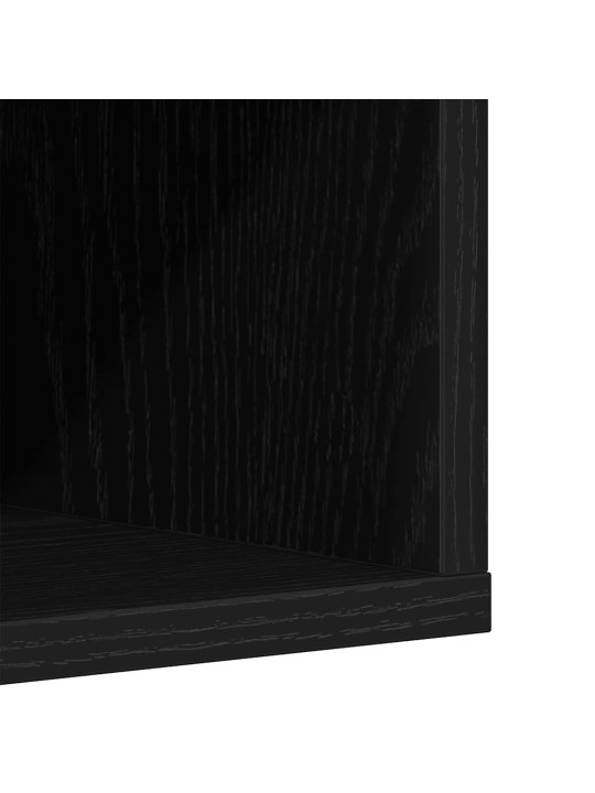 Kenkäkaappi musta tammi 54x34x183 cm engineered wood