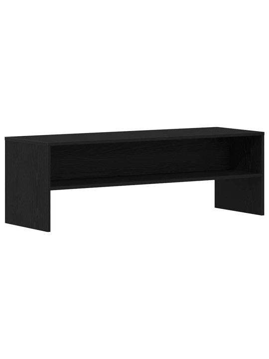 Tv-kaappi musta tammi 120x40x40 cm tekninen puu