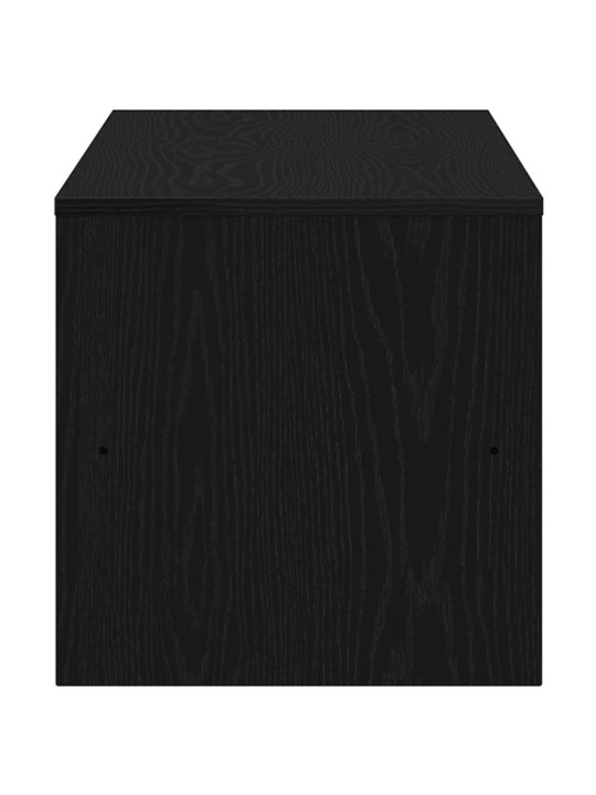 Tv-kaappi musta tammi 120x40x40 cm tekninen puu