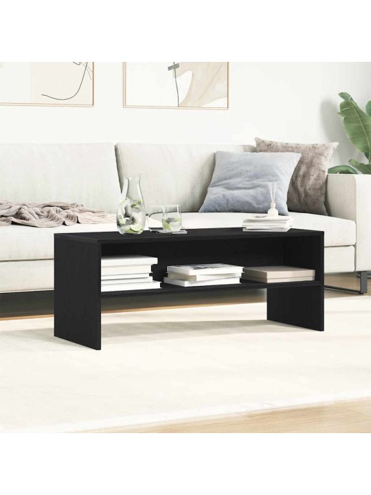 Tv-taso musta 100x40x40 cm lastulevy