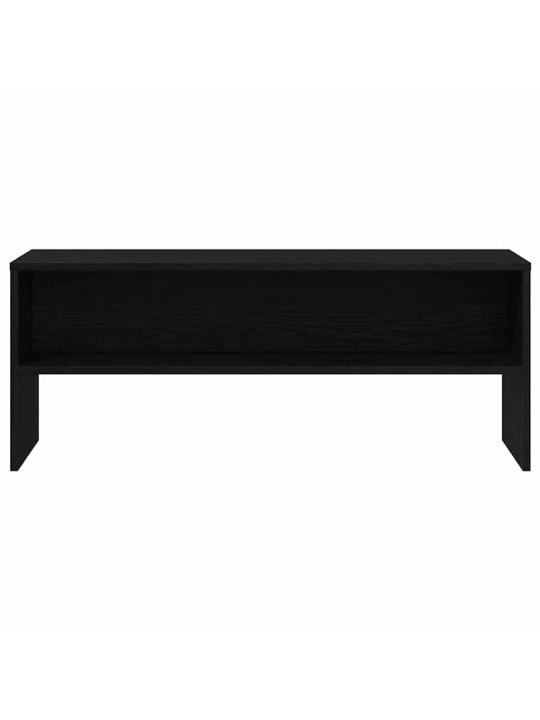 Tv-taso musta 100x40x40 cm lastulevy