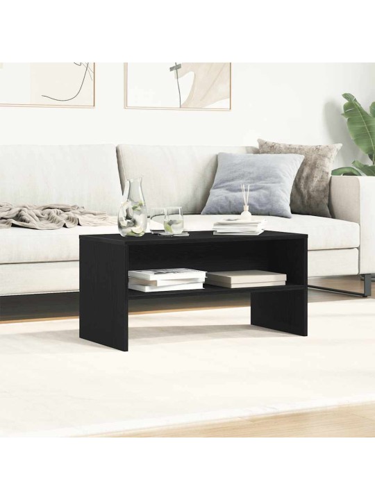 Tv-kaappi musta tammi 80x40x40 cm engineered wood