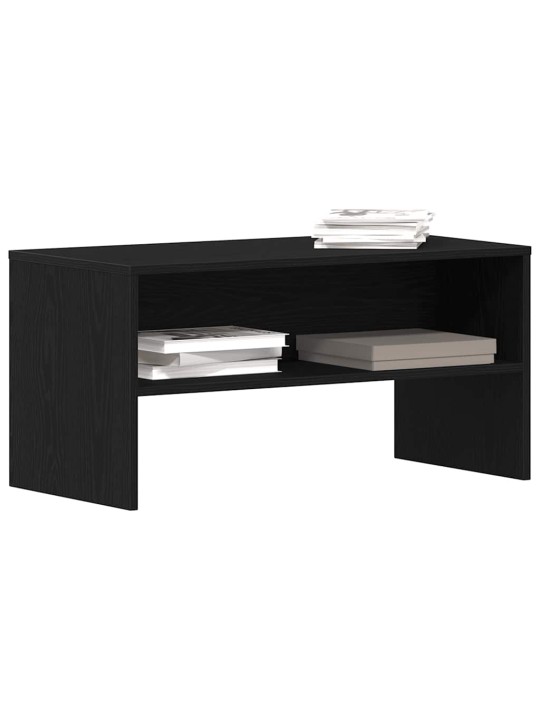 Tv-kaappi musta tammi 80x40x40 cm engineered wood