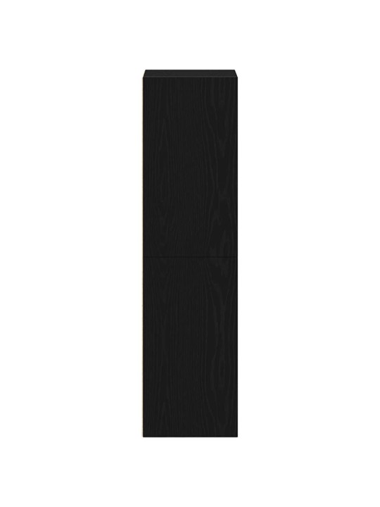 Kirjahylly musta tammi 36x30x114 cm tekninen puu
