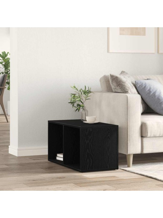 Lp säilytyslaatikko musta tammi 71x34x36 cm tekninen puu