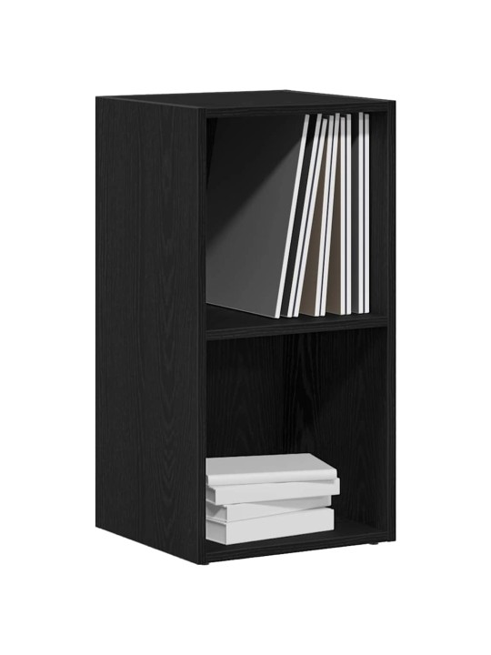 Lp säilytyslaatikko musta tammi 71x34x36 cm tekninen puu