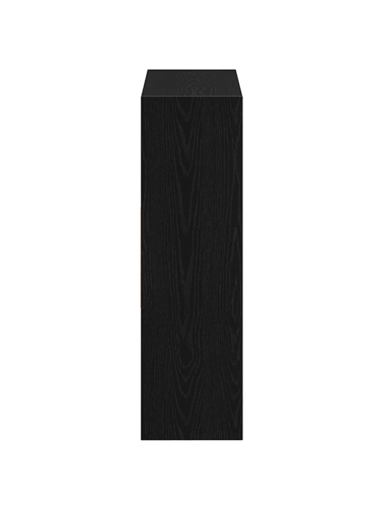 Kirjakaappi musta tammi 97,5x29,5x100 cm tekninen puu