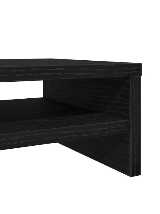 Näyttökoroke musta tammi 42x24x13 cm tekninen puu
