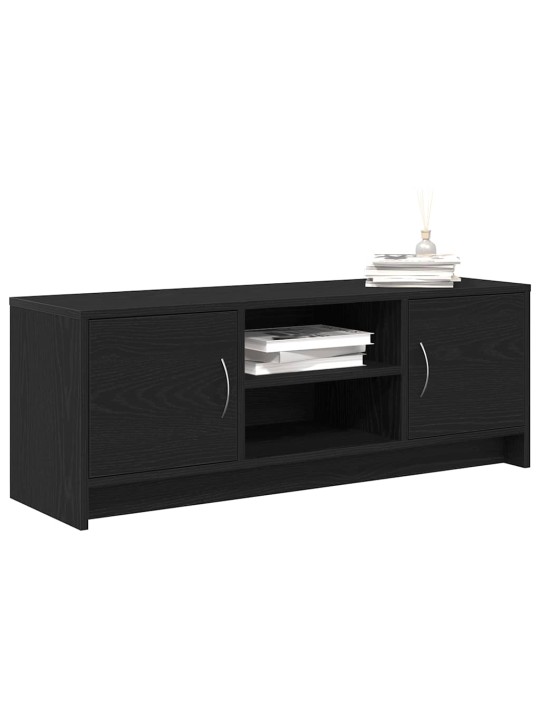 Tv-taso musta tammi 102x30x37,5 cm tekninen puu