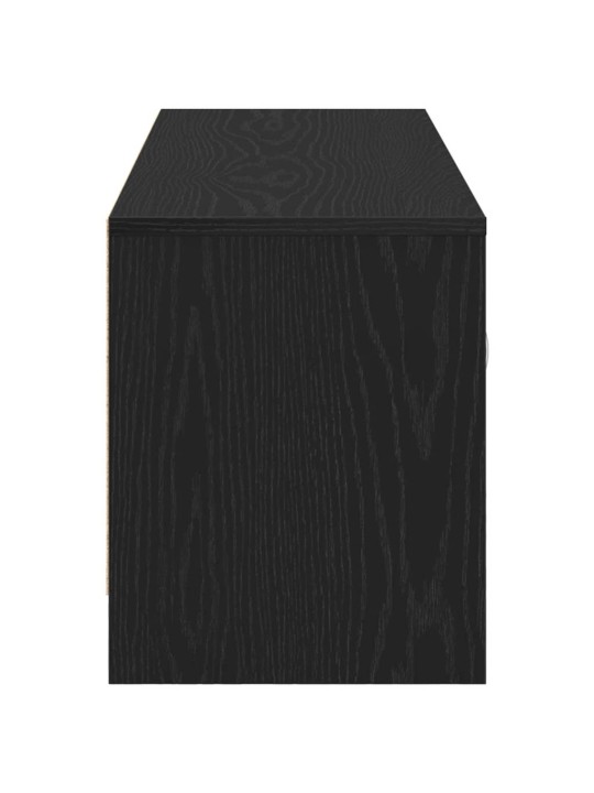 Tv-taso musta tammi 102x30x37,5 cm tekninen puu