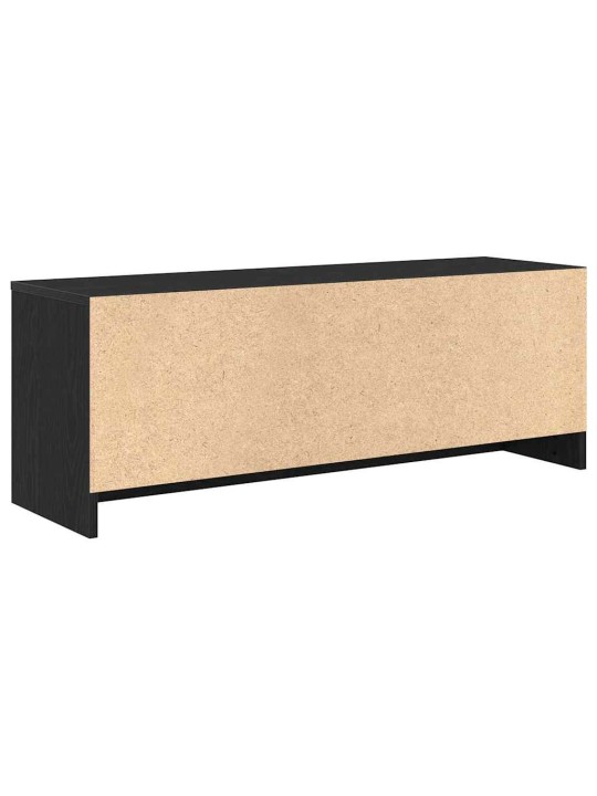 Tv-taso musta tammi 102x30x37,5 cm tekninen puu